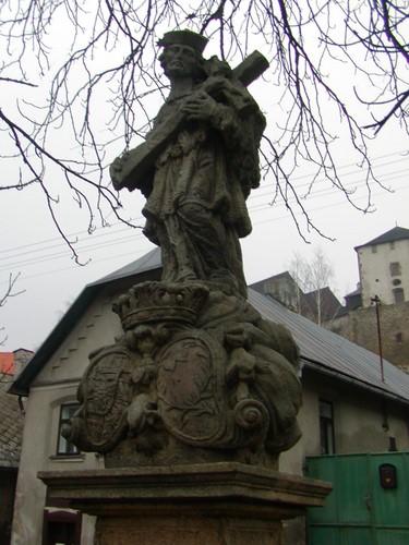 socha sv. Jana Nepomuckého v Lipnici nad Sázavou