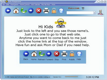 Kids playground browser
