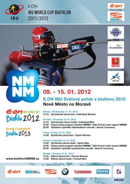 Nové Město na Moravě: Přijďte fandit na závody Světového poháru v biatlonu 2012