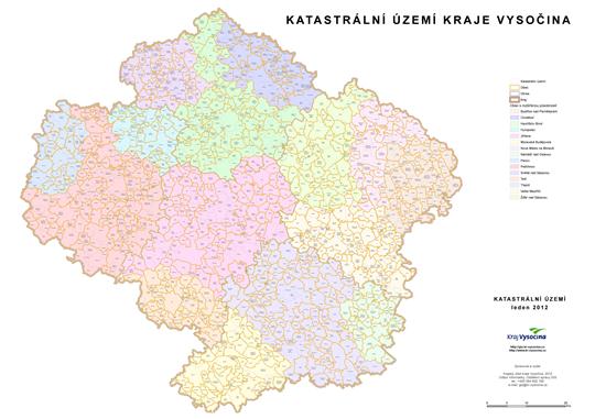 Hranice katastrálních území a obcí