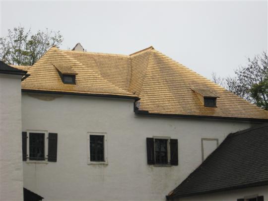 Oprava střechy na hradě Roštejn 3