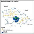 Regionální poloha Kraje Vysočina