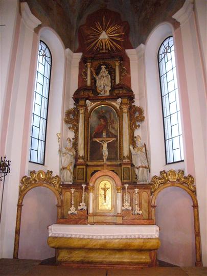 Pelhřimov - oltář sv. Floriána v kostele sv. Víta