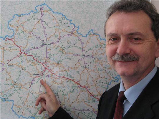 Ředitel Krajské správy a údržby silnic Vysočiny Jan Míka