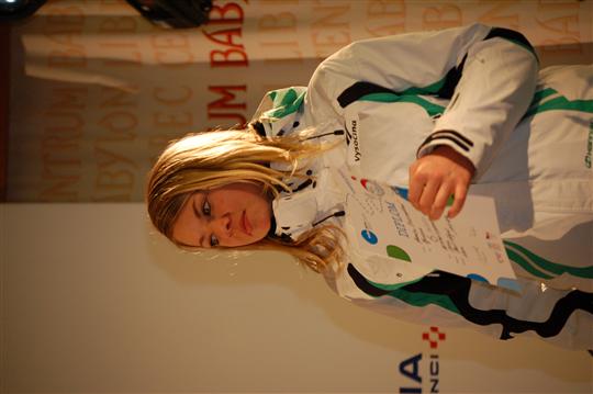 Karolína Bednářová, 6tá ve slalomu