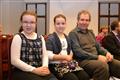 Vítěz soutěže Čtenář roku Kraje Vysočina Josef Charamza se svými dcerami Alenkou a Eliškou
