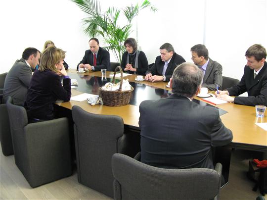 Pracovní setkání s ministryní hospodářství vlámské vlády Patricií Ceysens