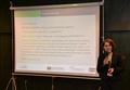 Martina Rojková prezentuje výstupy projektu DE-LAN