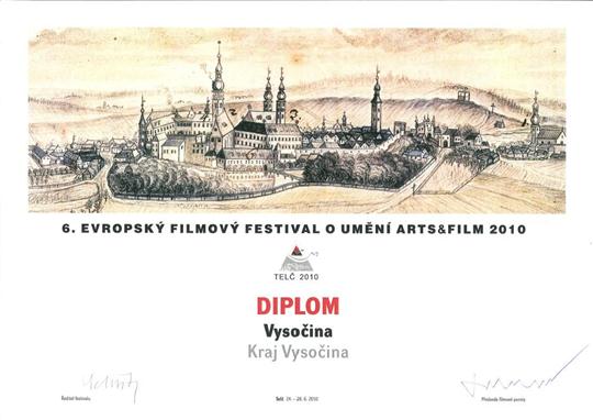 Diplom - 6. Evropský filmový festival o umění ARTS&FILM 2010