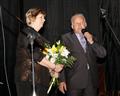 Radní Petr Krčál zavítal na oslavu Dne matek v ÚSP Křižanov. Na snímku s ředitelkou zařízení Marií Bartoškovou.