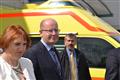 Premiér Bohuslav Sobotka si prohlédl i zázemí Zdravotnické záchranné služby Kraje Vysočina