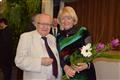 Karel Pacner s gratulující náměstkyní hejtmana Kraje Vysočina Janou Fischerovou.