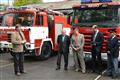 Slavnostní předání nového hasičského vozidla v Náměšti nad Oslavou