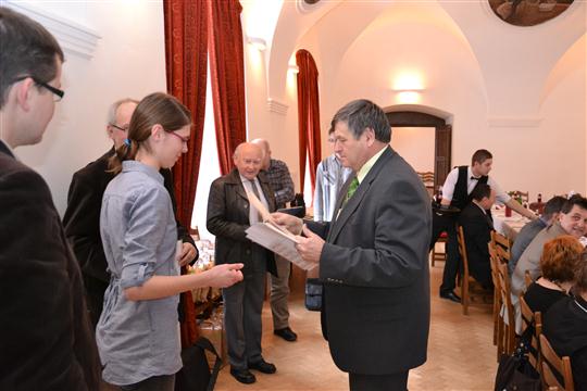 2011_01_25_Jiří Běhounek, hejtman kraje Vysočina při setkání s novináři v Hotelu Gustav Mahler Jihlava