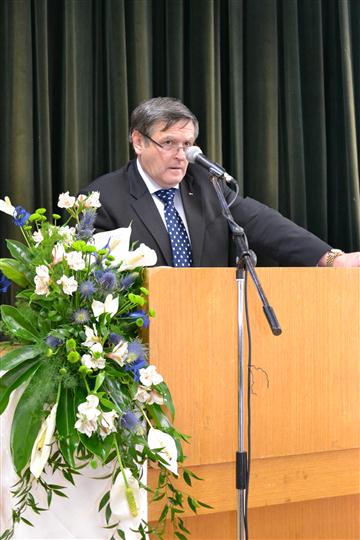 2011_01_27_Jiří Běhounek, hejtman kraje Vysočina při setkání se starosty z Vysočiny v Třešti