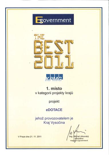 The Best 2011 - projekt eDOTACE