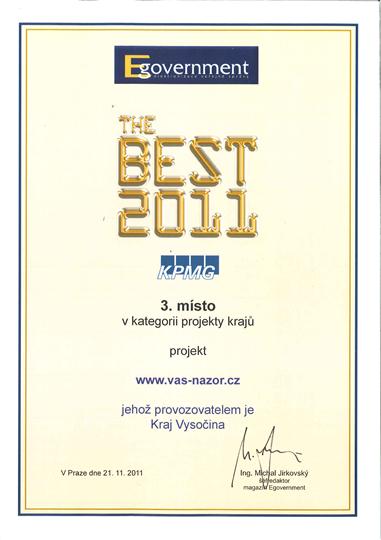 The Best 2011 - projekt www.vas-nazor.cz