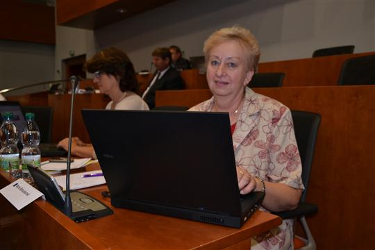 Marie Bohuslavová při své pracovní činnosti ve funkci zastupitelky Kraje Vysočina