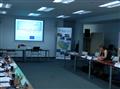 Zástupkyně organizace Vysočina Education, Ing. Milena Dolejská, informuje o projektu EDU.REGION - příklad již existují přeshraniční spolupráce v oblasti kvalifikovaných pracovních sil a trhu práce
