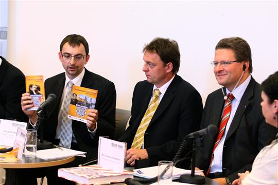 Zleva: Ladislav Seidl, Tomáš Škaryd a Hermann Dikowitsch