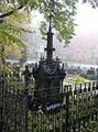 Hrob správce kadovské huťě Františka Plocka na místním hřbitově
