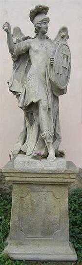 socha  archanděla Michaela na Dlažkách