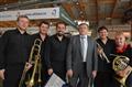 O přijemnou atmosféru se u stánku Kraje Vysočina staral žesťový kvintet pod vedením Waltera Hofbauera