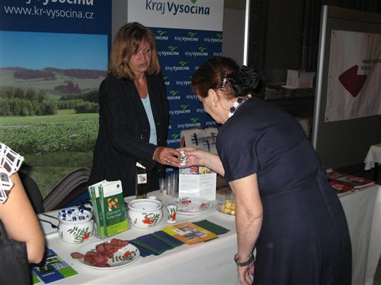 Ivana Mahelová z Vysočina Tourism prezentovala regionální produkty