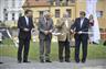 Otevření parku Gustava Mahlera v Jihlavě se zúčastnil prezident české republiky