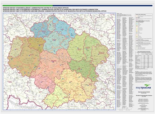 Administrative districts of buildings offices